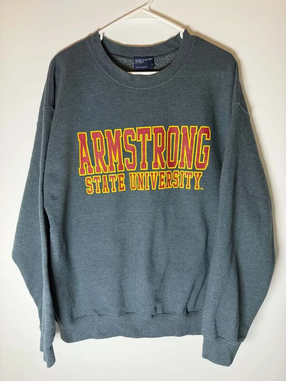 Vintage MV Sport Armstrong State University Crewneck Sweatshirt 2000s/Y2K Style
